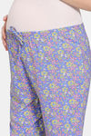 Zivame Maternity Floral Pop Woven Pyjama Set - Dutch Canal — thumbnail 6